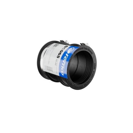 Fernco Drain Coupling 50-65mm Black