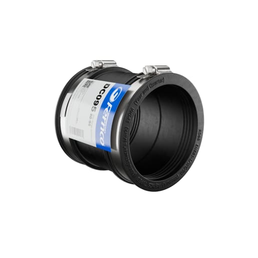 Fernco Drain Coupling 80-95mm Black