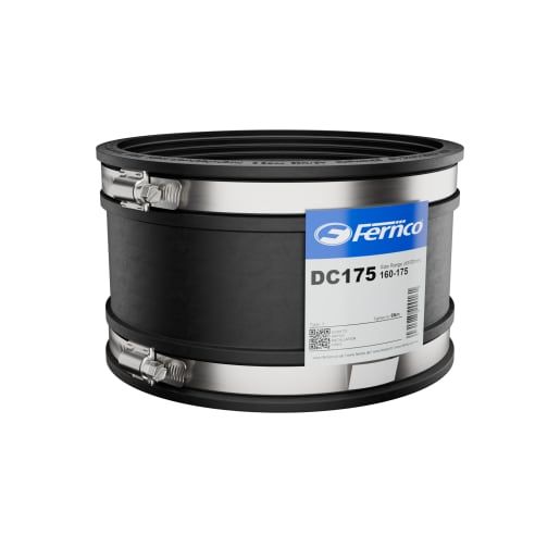 Fernco Drain Coupling 160-175mm Black