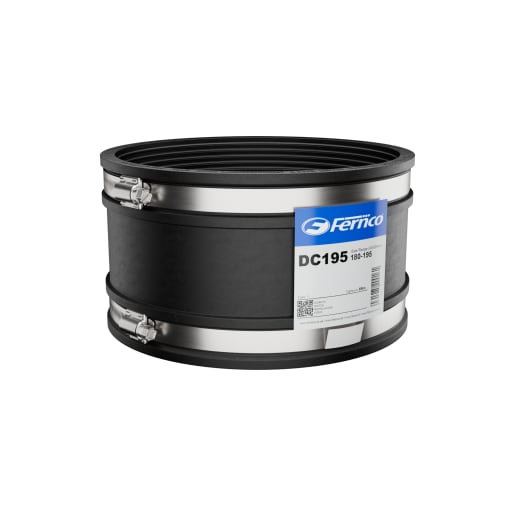 Fernco Drain Coupling 180-195mm Black