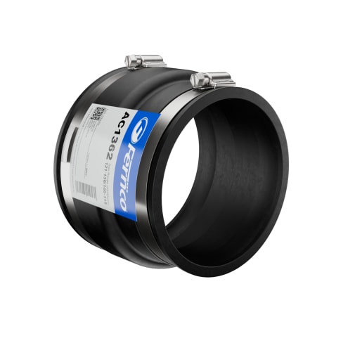 Fernco Adaptor Coupling 121-136/100-115mm Black