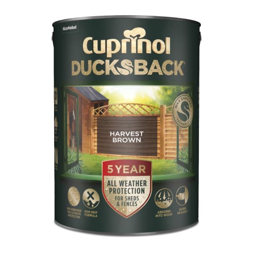 Cuprinol Ducksback Decorative Waterproofer 5 Litres Harvest Brown