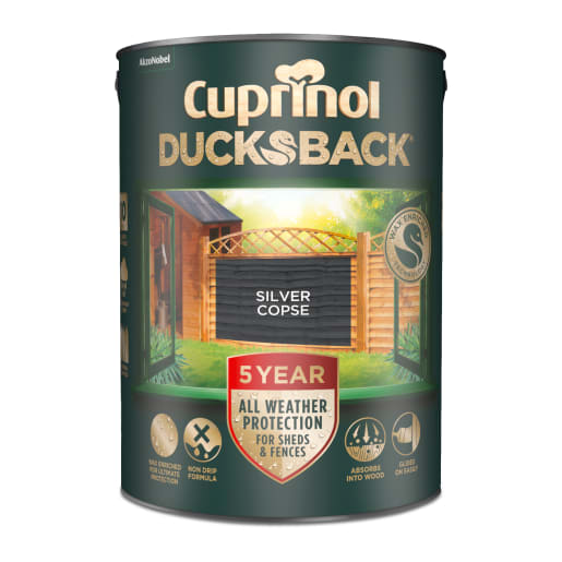 Cuprinol 5 Year Ducksback 5 Litre Silver Copse