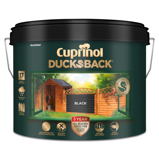 Cuprinol 5 Year Ducksback 9L Black