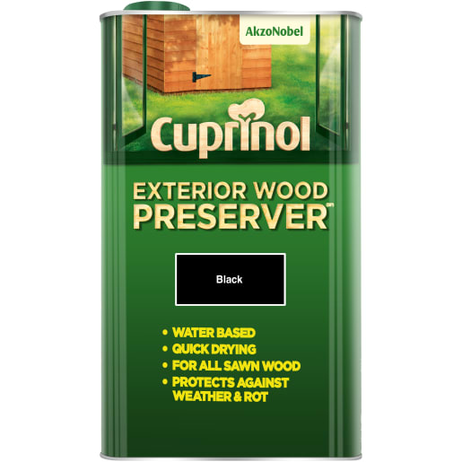 Cuprinol Exterior Wood Preserver Black (BP) 5L