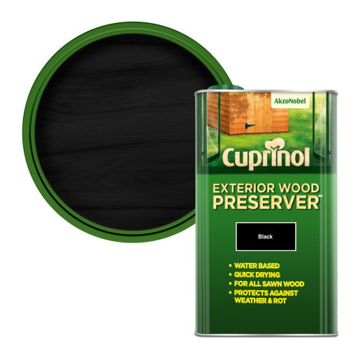 Cuprinol Exterior Wood Preserver 5L Black (BP