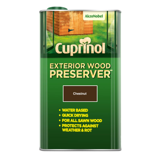 Cuprinol Exterior Trade Wood Preserver 5L Chestnut