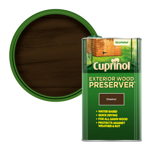 Cuprinol Exterior Trade Wood Preserver 5L Chestnut