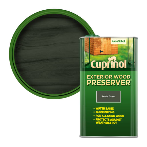 Cuprinol Trade External Wood Preserver 5 Litre Rustic Green