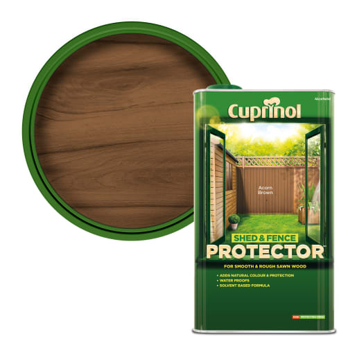 Cuprinol Shed & Fence Protector 5L Acorn Brown