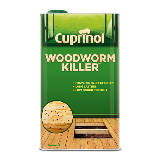 Cuprinol Woodworm Killer Low Odour Water Based 5L Clear