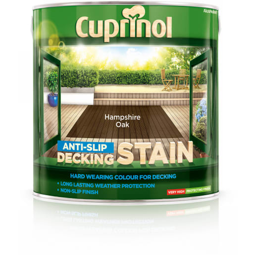 Cuprinol Anti-Slip Decking Stain Hampshire Oak 2.5L