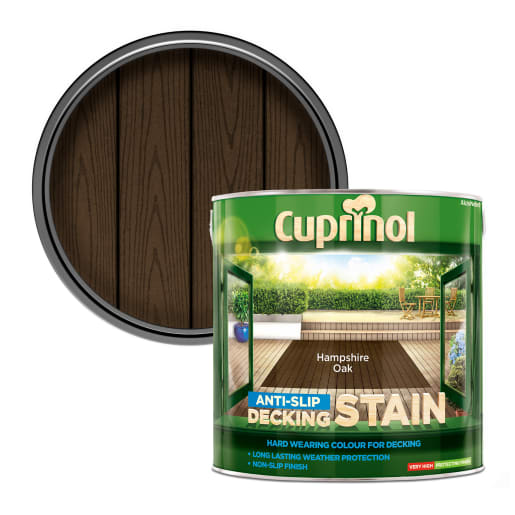 Cuprinol Anti-Slip Decking Stain Hampshire 2.5L Oak