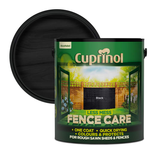 Cuprinol Less Mess Fence Care 6L Black