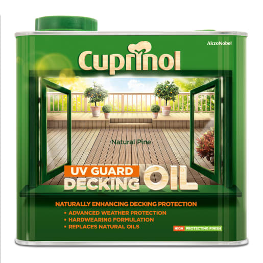 Cuprinol UV Guard Deck Oil 2.5 Litre Natural Pine