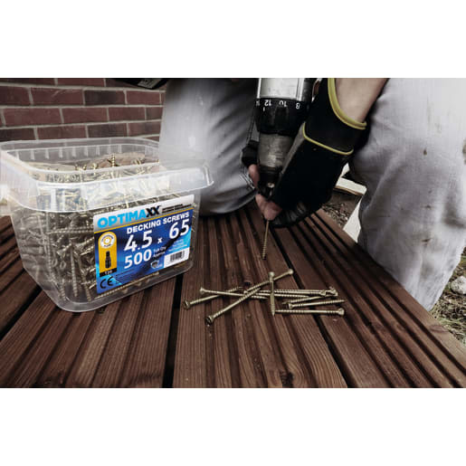 Optimaxx Extreme Performance Decking Screw 4.5x65mm Tub of 500