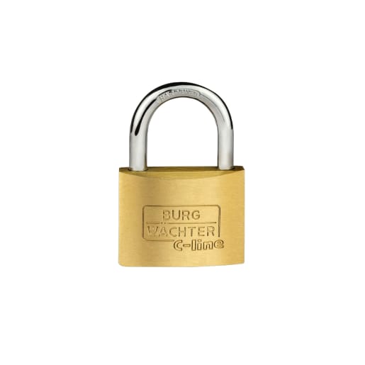 Burg-Wachter C-Line 222 60mm Brass Padlock