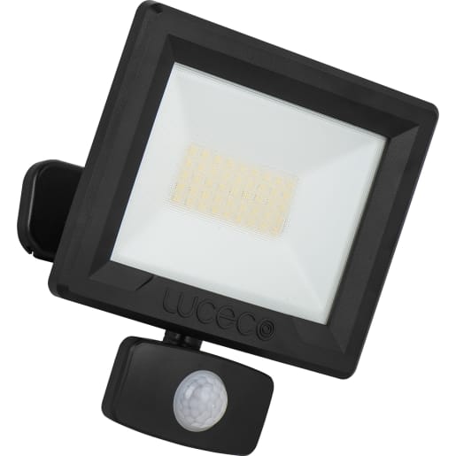 Luceco Essence Outdoor Floodlight with PIR Sensor & Tilt IP65 30W