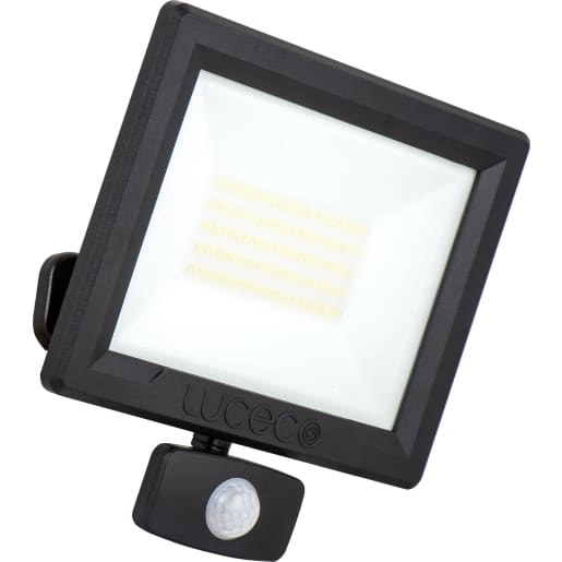 Luceco Essence Outdoor Floodlight with PIR Sensor & Tilt IP65 50W