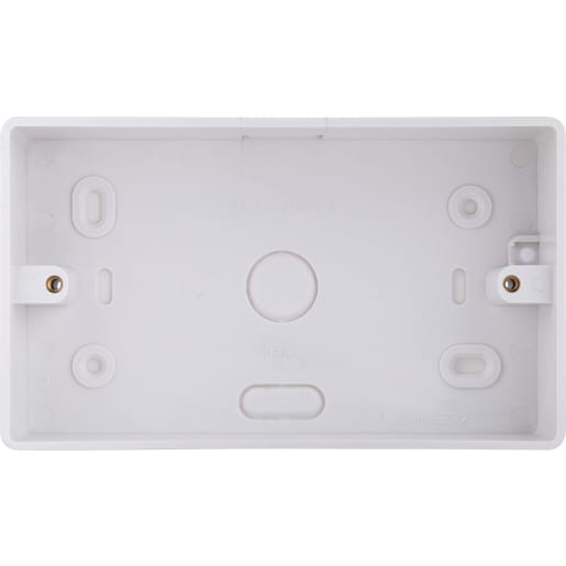 BG PVC Rounded Double Surface Box White 32mm