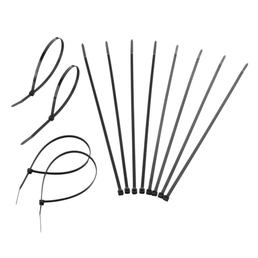 BG Cable Ties Black 300mm x 4.8mm 100pk