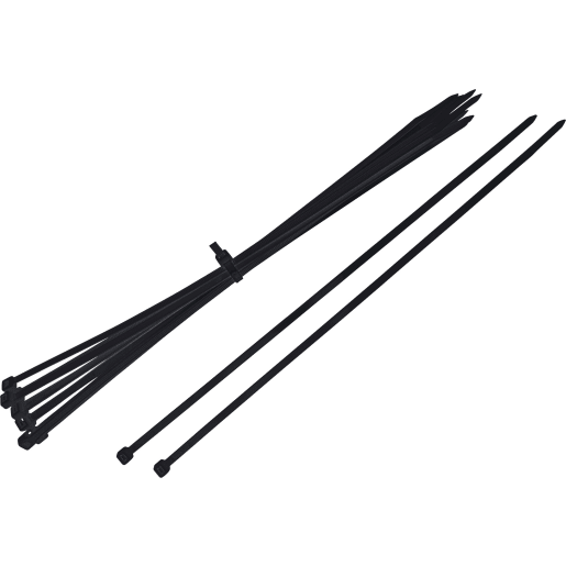 BG Cable Ties Black 370mm x 4.8mm 100pk