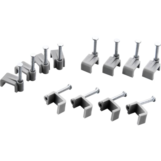 BG Cable Clips Twin & Earth 2.5mm Grey Pack of 50