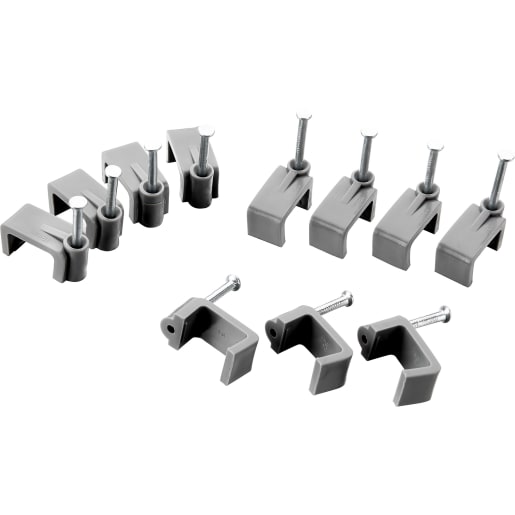 BG Cable Clips Twin & Earth 10mm Grey Pack of 50