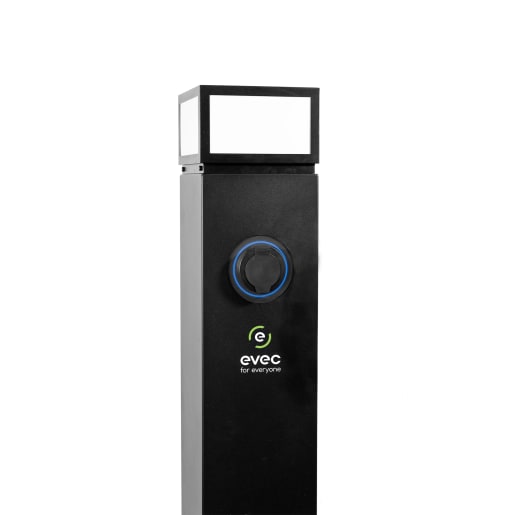 EVEC Pedestal EV Charger 7.4kw Type 2 Single Socket 