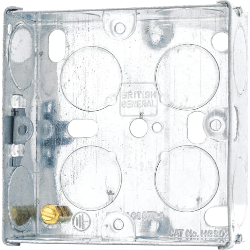 BG Single Steel Knock Out Box 25mm