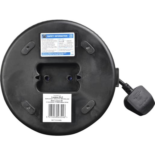 Masterplug Four Socket 10A Medium Cassette Reel with 10m Cable