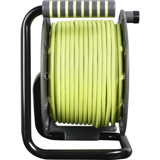 Masterplug Four Socket 13A Large Open Reel with 50m Cable