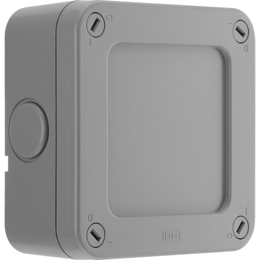 BG Electrical Nexus Storm Junction Box With 5 Pole Terminal Block Grey