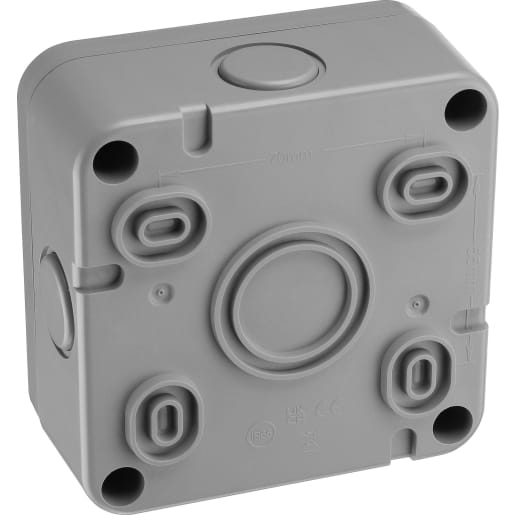 BG Electrical Nexus Storm Junction Box With 5 Pole Terminal Block Grey