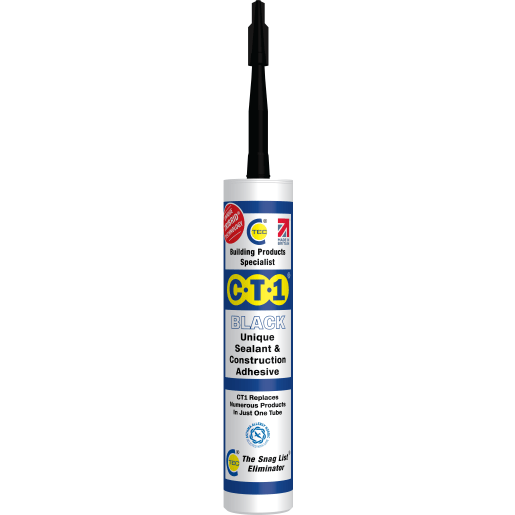 C-Tec CT1 Black TRIBRID® Multi Purpose Sealant & Adhesive - 290ml