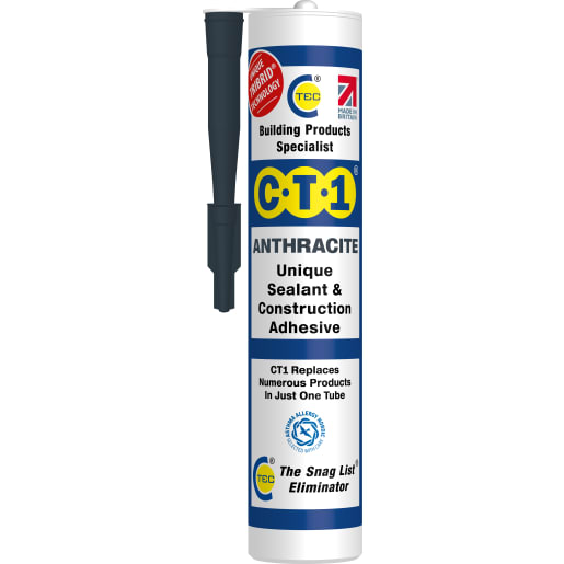 C-Tec CT1 Anthracite TRIBRID® Multi Purpose Sealant & Adhesive - 290ml