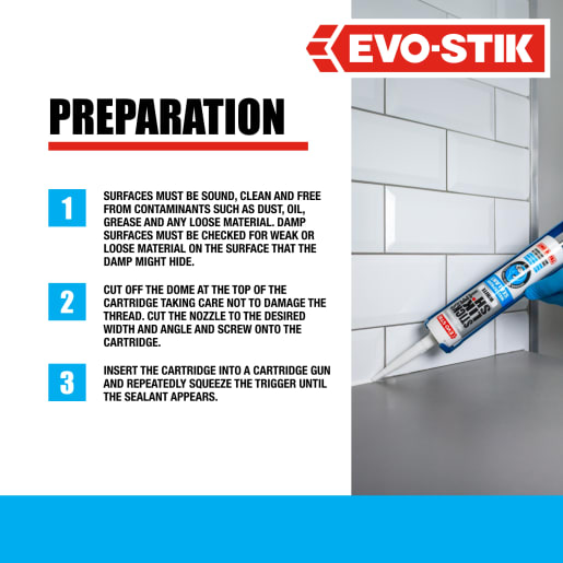 Evo-Stik Sticks Like Sh*t Ultra Waterproof Sealant 290ml White
