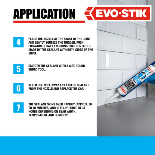 Evo-Stik Sticks Like Sh*t Ultra Waterproof Sealant 290ml White