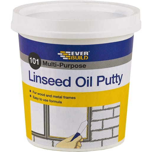 Everbuild 101 Multi-Purpose Linseed Oil Putty 1kg Natural