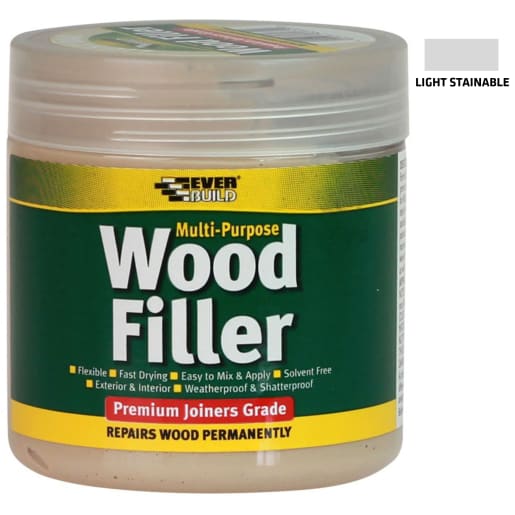 Everbuild Multi-Purpose Wood Filler 250ml Light Stainable