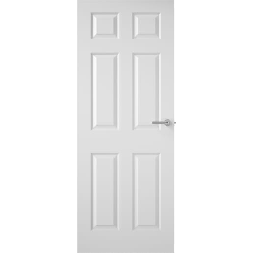 Premdor Internal 6 Panel Textured White Primed Door 2040 x 926 x 40mm