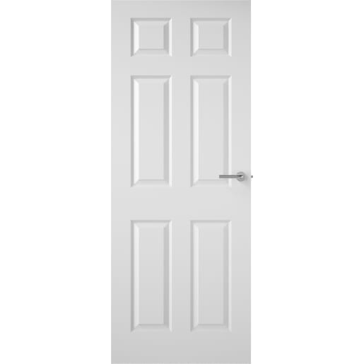 Premdor Internal 6 Panel Textured White Primed Door 2040 x 926 x 40mm