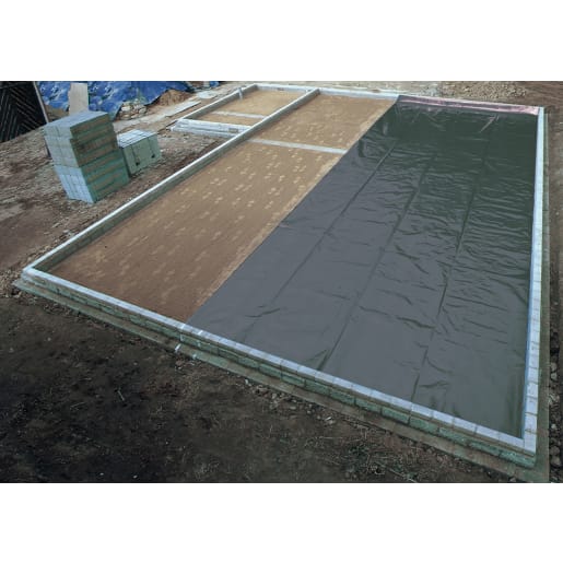 Visqueen 250mu Damp Proof Membrane 25 x 4m Black