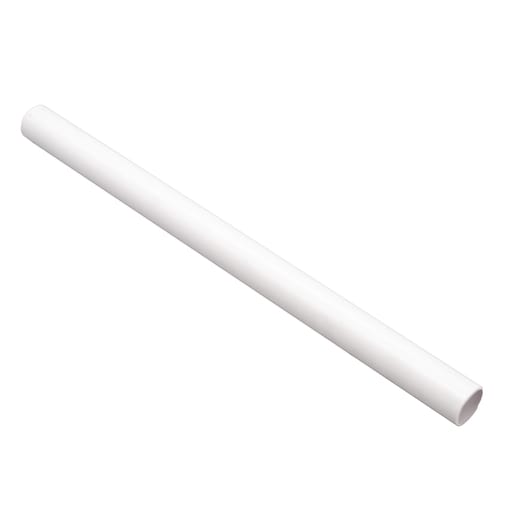 FloPlast OS01W 21.5mm Waste Overflow Pipe White 3m