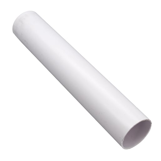 FloPlast WS03W 50mm Solvent Weld Waste Pipe 3m White