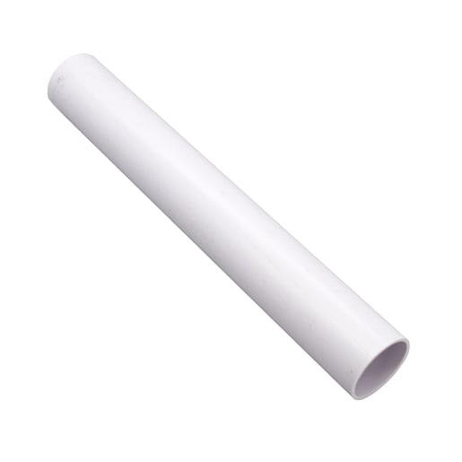 FloPlast WP02W 40mm Push-fit Waste Pipe White 3m
