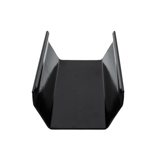 FloPlast RGS4B 114mm Square Rainwater Gutter Black