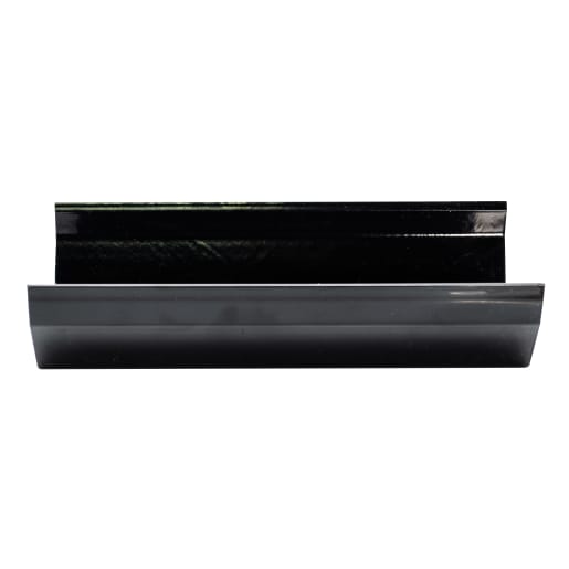 FloPlast RGS4B 114mm Square Rainwater Gutter Black