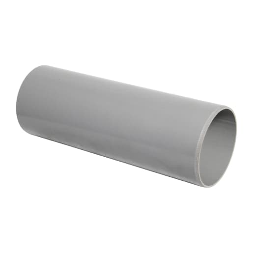 FloPlast SP1G 110mm Plain Ended Soil Pipe Grey 3m