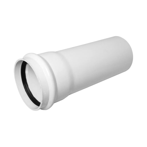 FloPlast SP3W 110mm Single Socket Soil Pipe White 3m
